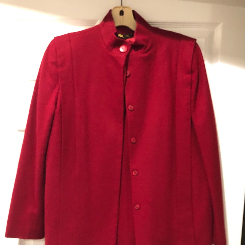 Red power skirt suit size 6-8